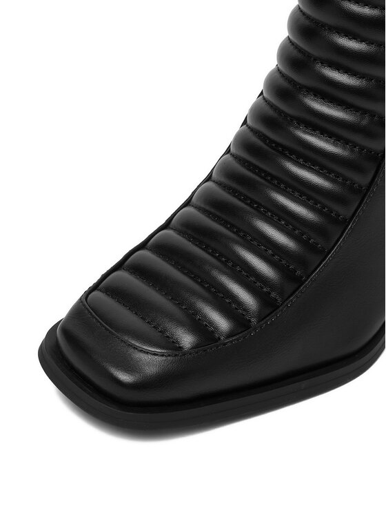 DeeZee DeeZee Īsie zābaki 7366 5-BLACK PU Melns