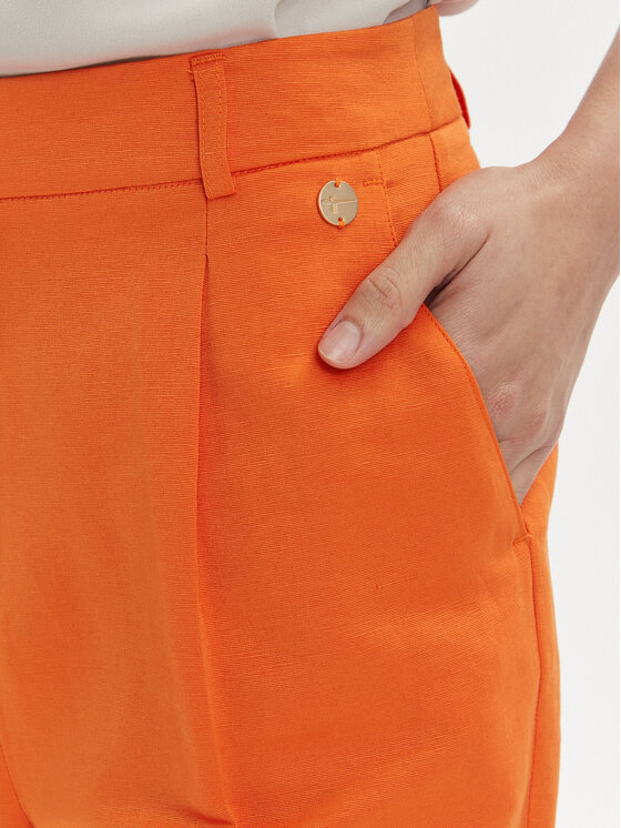 Tamaris Apparel Tamaris Apparel Pantaloni chino Comiso TAW0501 Arancione Regular Fit