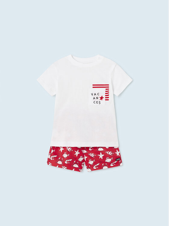 Mayoral Mayoral Kinderset 1639 Rot Regular Fit