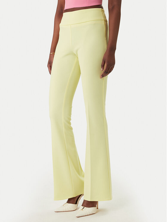 Rinascimento Rinascimento Pantaloni di tessuto CFC0127875003 Giallo Straight Fit