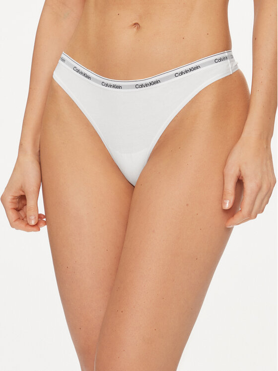 Calvin Klein Underwear Stringi 000QD5043E Balts