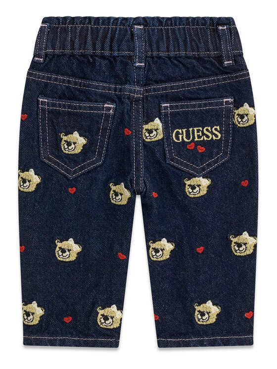 Guess Guess Džínsy K6BA04 D2169 Tmavomodrá Regular Fit