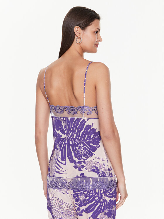 PINKO PINKO Top Giaggiolo 100892 A0RL Fioletowy Regular Fit