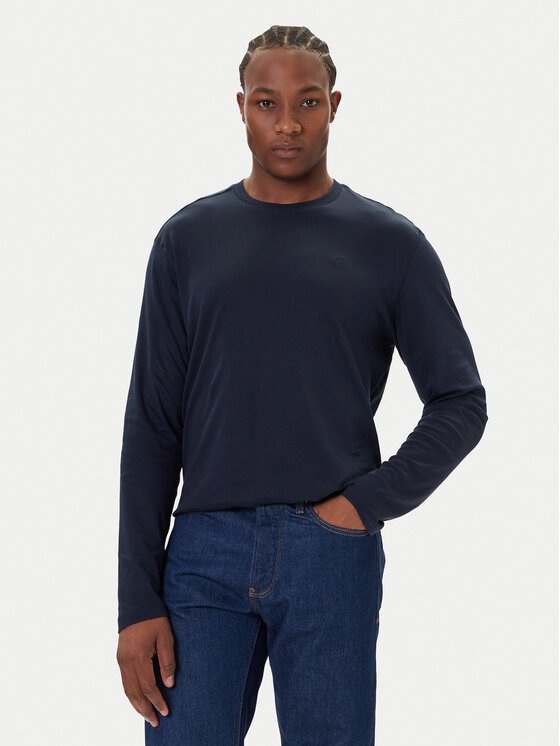 Calvin Klein Calvin Klein Тениска с дълъг ръкав LV04LD227G Тъмносин Regular Fit