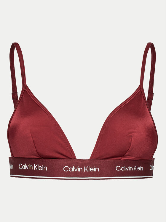 Calvin Klein Swimwear Bikini augšdaļa KW0KW02424 Bordo