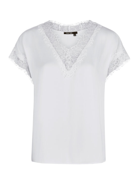 Marc Aurel Marc Aurel Bluza 6061 1000 93144 Bela Regular Fit