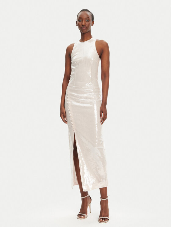 ROTATE ROTATE Abendkleid 113738800 Écru Slim Fit