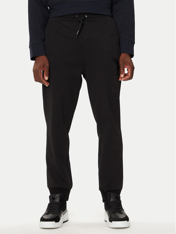 Armani Exchange Armani Exchange Melegítő alsó 6DZPAB ZJKBZ 1200 Fekete Regular Fit