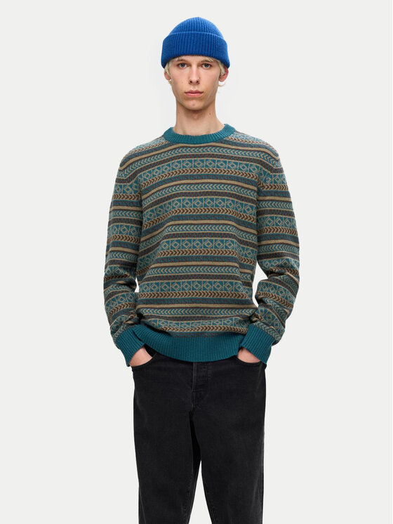Selected Homme Selected Homme Sweater 16094646 Kék Regular Fit