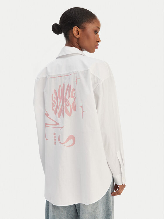 HUGO HUGO Camicia Elisana B 50552146 Bianco Oversize