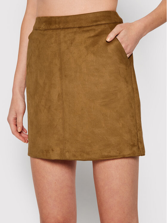 Vero Moda Vero Moda Miniszoknya Donnadina 10210430 Barna Regular Fit