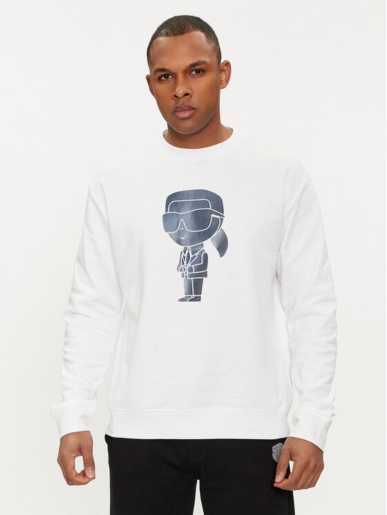KARL LAGERFELD Mikina 705428 542941 Biela Regular Fit