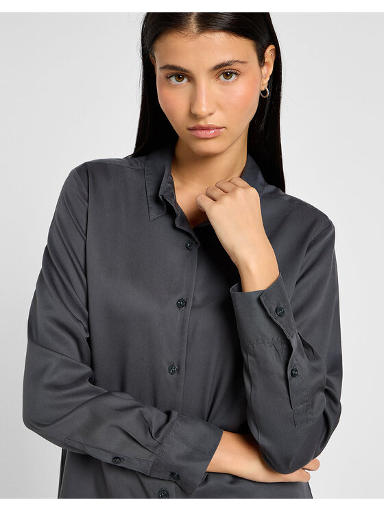 Lee Lee Camicia POCKETLESS SHIRT Grigio Regular Fit