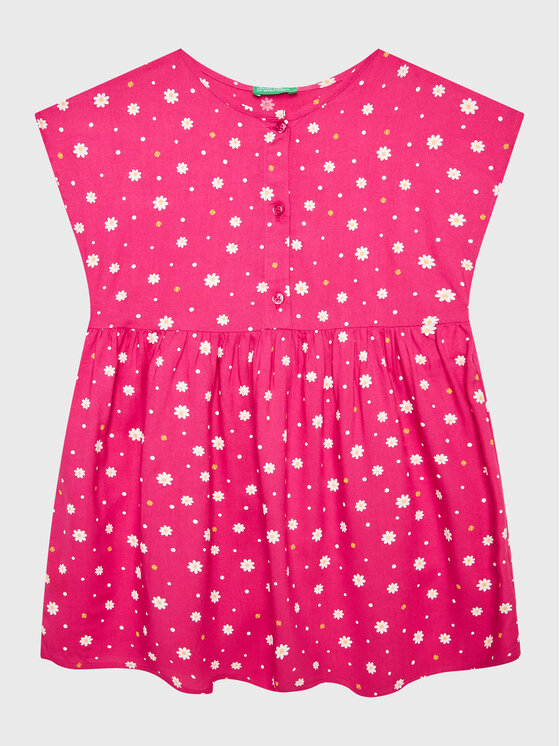United Colors Of Benetton Rochie de zi 4EKJGV00M Roz Regular Fit