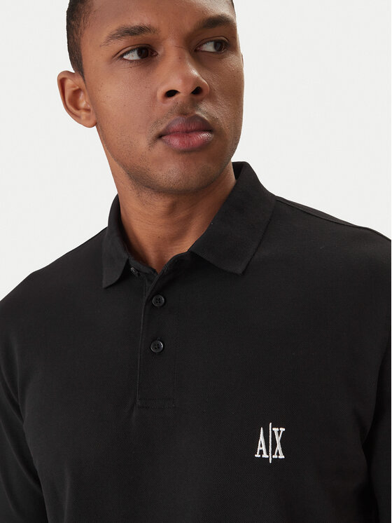 Armani Exchange Armani Exchange Polo XM000367 AF13022 UC001 Czarny Regular Fit