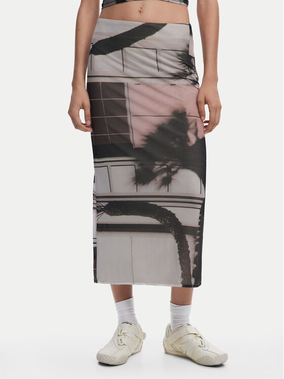 Desigual Desigual Tilla svārki 25SWFK05 Daudzkrāsains Regular Fit