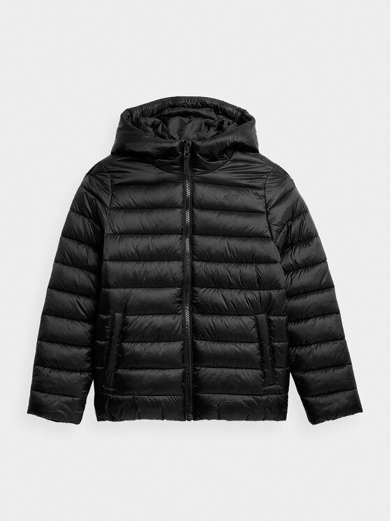 4F 4F Μπουφάν χειμωνιάτικο 4FJAW23TDJAM273 Μαύρο Regular Fit
