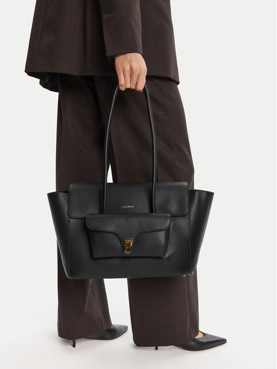 Coccinelle Coccinelle Handtasche T8A Coccinelle Double Beat E1 T8A 11 02 01 Schwarz