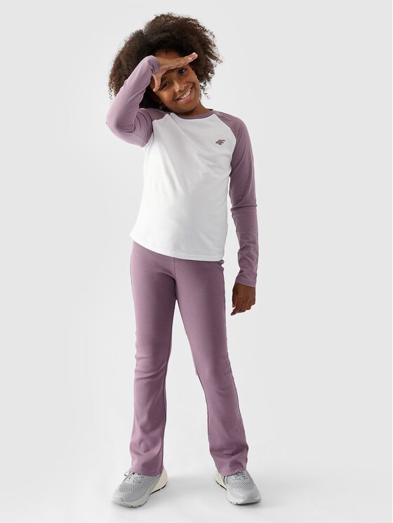 4F 4F Longsleeve 4FJWAW24TLONF291-51S Viola Regular Fit