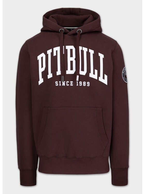 PITBULL PITBULL Bluza NORTON Bordowy Regular Fit