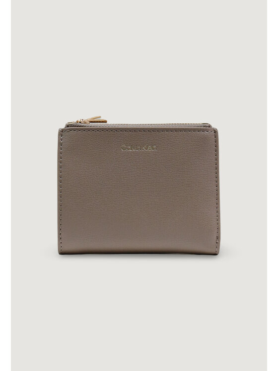 Calvin Klein Calvin Klein Portafoglio FOIL LOGO DBL ZIP Beige