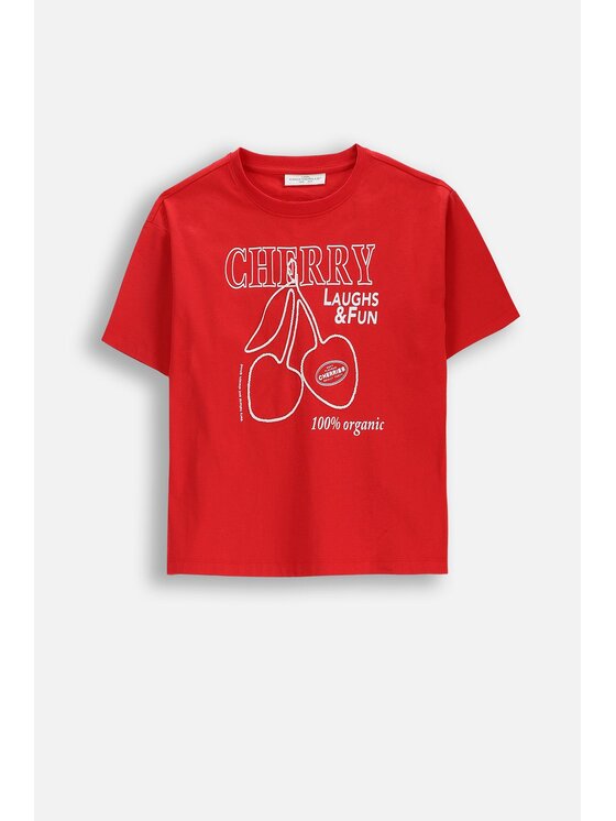 Coccodrillo Coccodrillo T-Shirt WC6143202TUG-009 Czerwony Regular Fit
