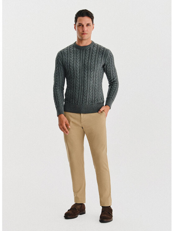 Pako Lorente Pako Lorente Sweter P25WF-2X-009 Szary Classic Fit