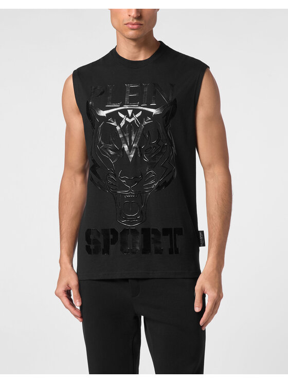 Plein Sport Plein Sport Tank top 10159 Czarny Regular Fit