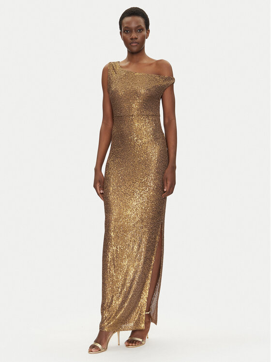NORMA KAMALI NORMA KAMALI Rochie de seară ST4243SQG69151 Auriu Slim Fit