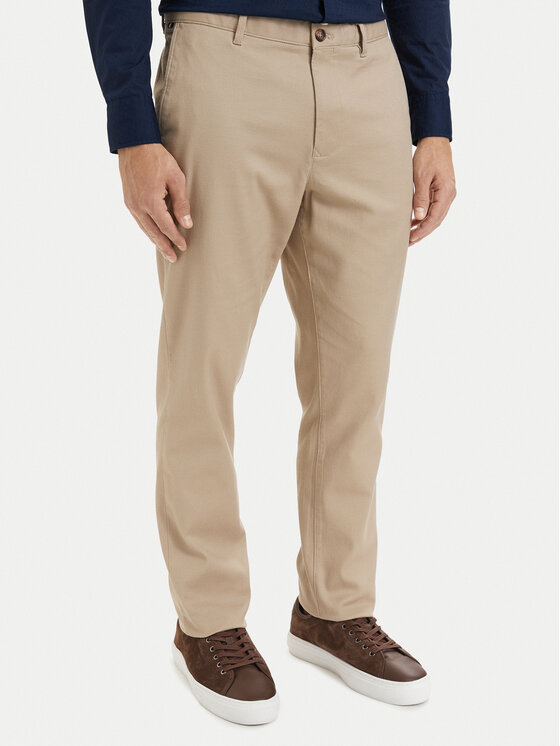Tommy Hilfiger Tommy Hilfiger Pantaloni chino Denton MW0MW43151 Bej Regular Fit