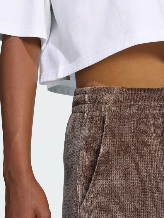 adidas adidas Spodnie materiałowe 170318 Brązowy Regular Fit