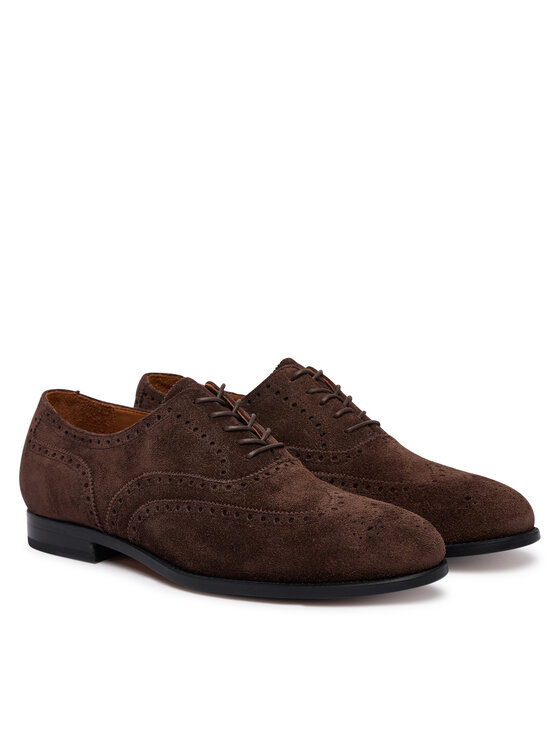 Polo Ralph Lauren Polo Ralph Lauren Туфлі Owen Wingtip 811P15884001 Темно-коричневий