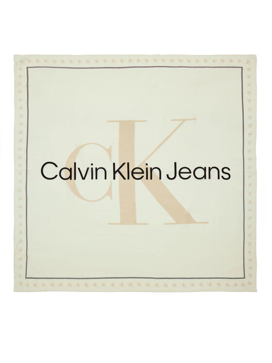 Calvin Klein Jeans Calvin Klein Jeans Chusta Bold Mono Logo Shawl K60K612325 Beżowy