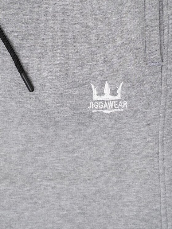 Jigga Wear Jigga Wear Spodnie dresowe Szerokie 133095 Szary Regular Fit