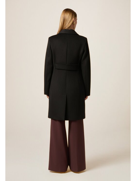 Oltre Oltre Cappotto 0088R000487N033 Nero A-Line Fit