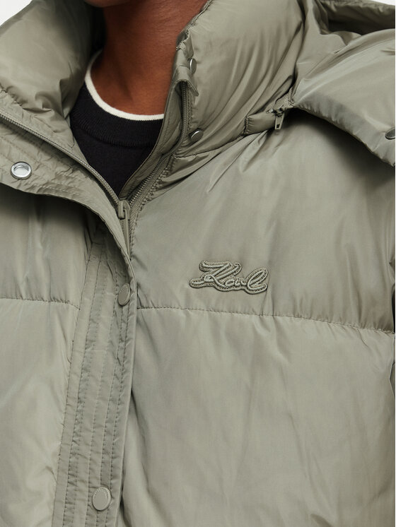 KARL LAGERFELD KARL LAGERFELD Puhovka Essential B3W15002 Zelena Regular Fit
