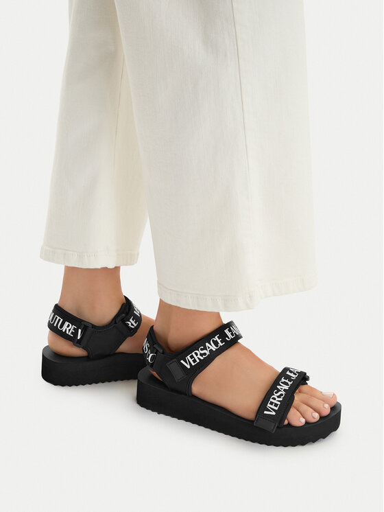 Versace Jeans Couture Sandale 80VA3SX4 ZS630 Negru