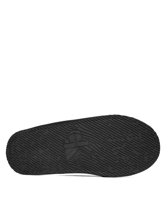 Calvin Klein Jeans Calvin Klein Jeans Naminės šlepetės Slipper Satin Moire YW0YW02053 Juoda