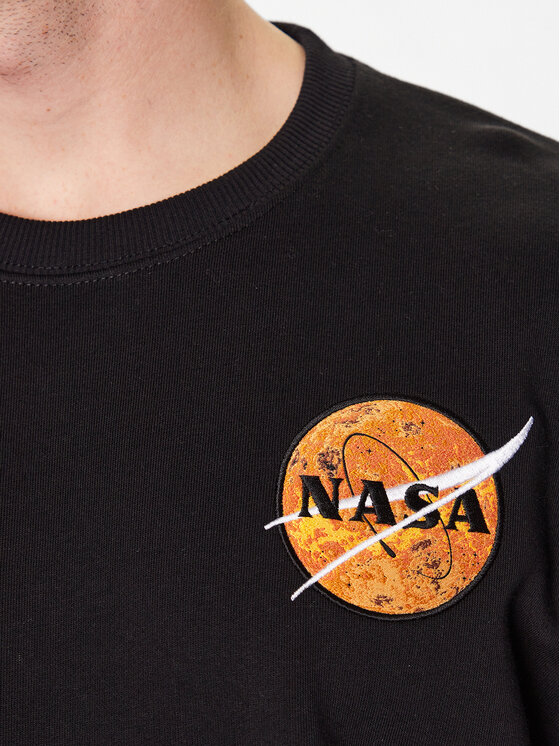 Alpha Industries Alpha Industries Bluza Nasa Davinc 136303 Czarny Regular Fit