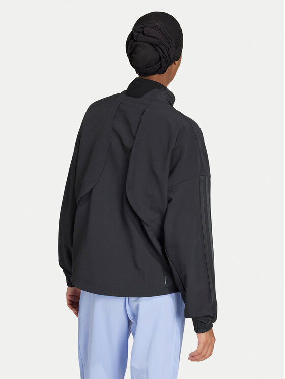 adidas adidas Bluza techniczna Pacer All Gym Tonal 3-Stripes IW8167 Czarny Regular Fit