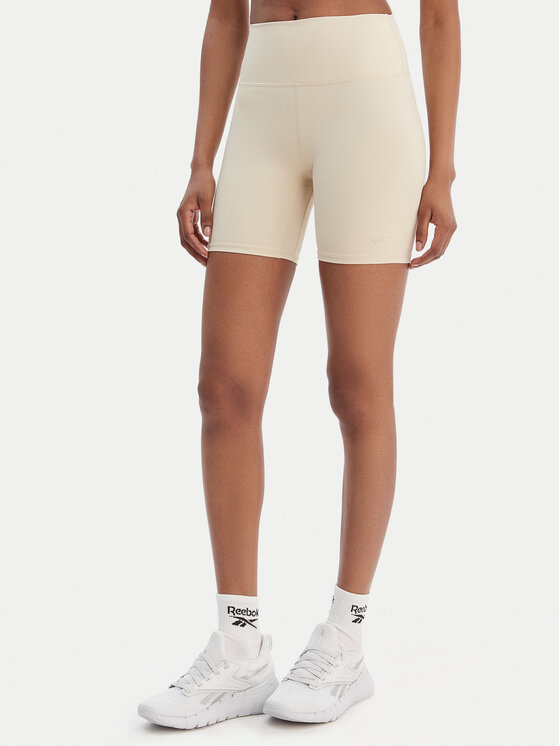 Reebok Športové kraťasy Reebok x Ewa Chodakowska Basia RK25618CCW Béžová Slim Fit