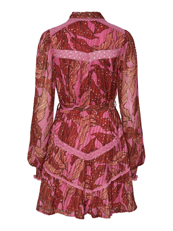 YAS YAS Sukienka codzienna 26030306 Fioletowy Regular Fit