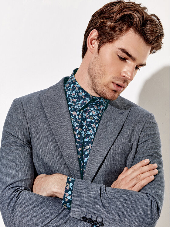 Rage Age Rage Age Sakko Geronimo Blau Regular Fit