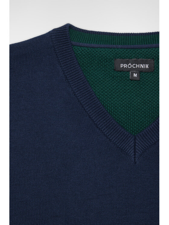 Próchnik Próchnik Sweter PM6 SW073223000120 Granatowy Regular Fit