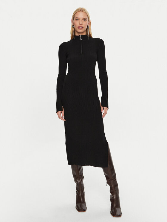 Patrizia Pepe Patrizia Pepe Φόρεμα υφασμάτινο 2A2848/K214-K103 Μαύρο Regular Fit