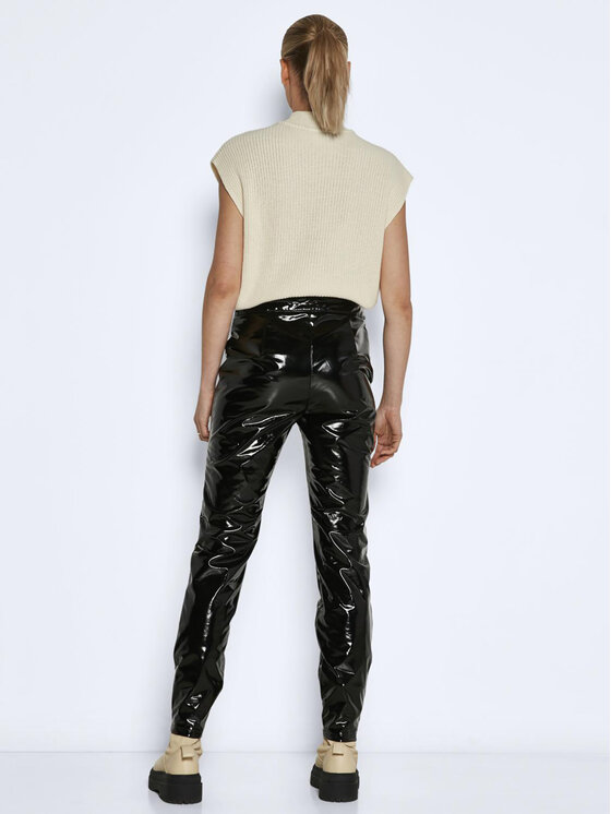 Noisy May Noisy May Pantaloni in similpelle Soline 27019889 Nero Slim Fit