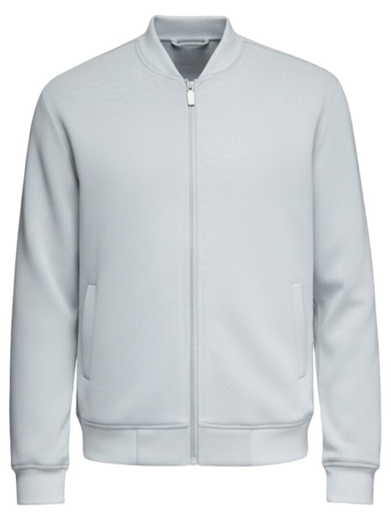 Ombre Ombre Bunda bomber C583 Světle šedá Regular Fit