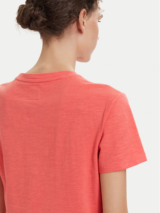 Beverly Hills Polo Club Beverly Hills Polo Club T-Shirt P-SS26W-TS6510 Κοραλλί Regular Fit
