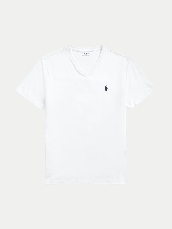 Polo Ralph Lauren Polo Ralph Lauren Marškinėliai 710671453008 Balta Custom Slim Fit