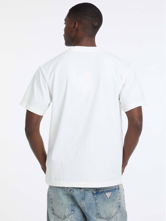 Guess Jeans Guess Jeans T-Shirt 180060 Bílá Classic Fit